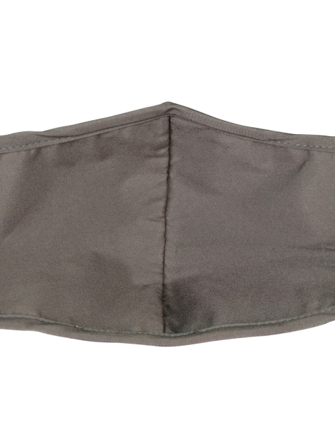 FLYING BERRY Pack Of 2 Grey Solid 3-Ply ISO Certified Anti-Dust Cotton Face Masks - Image 3