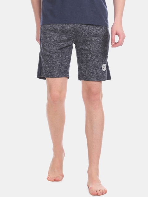 U.S. Polo Assn. Men Grey Solid Lounge Shorts I679-195-PL