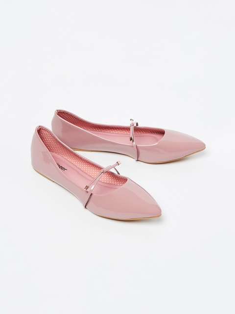 Ginger by Lifestyle Women Pink Solid Ballerinas