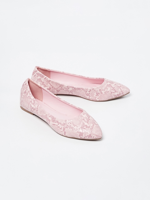 Ginger by Lifestyle Women Pink Printed Ballerinas