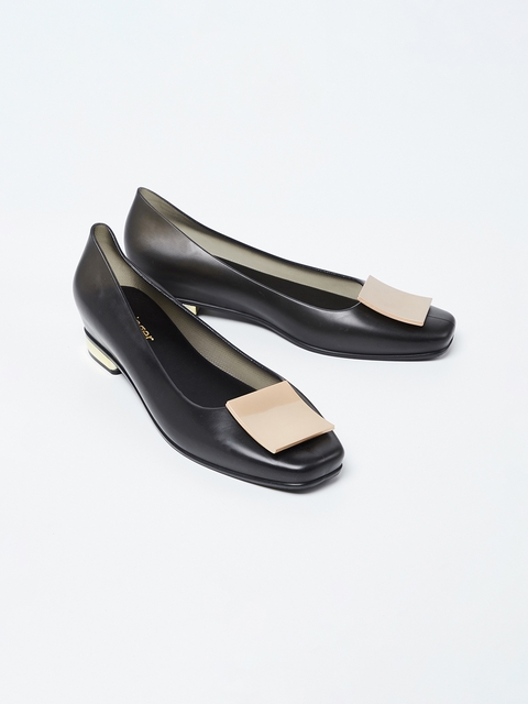 Ginger by Lifestyle Women Black Solid Pumps