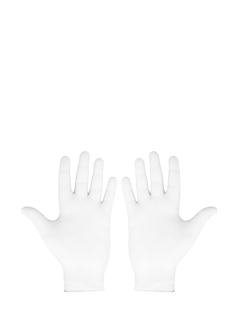 LONDON FASHION hob Unisex Pack Of 100 White Solid Surgical Disposable Hand Gloves
