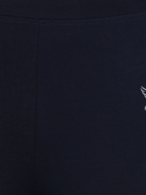 TWIN BIRDS Women Navy Blue Solid Churidar-Length Leggings - Image 6