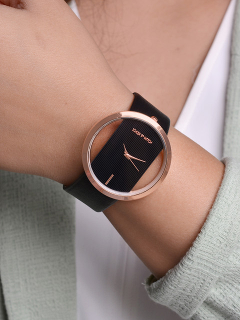 JOKER & WITCH Women Black Analogue Watch AMWW239 - Image 6