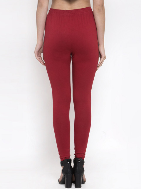 TAG 7 Women Pack Of 2 Solid Churidar-Length Leggings - Image 3