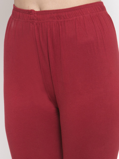 TAG 7 Women Pack Of 2 Solid Churidar-Length Leggings - Image 5