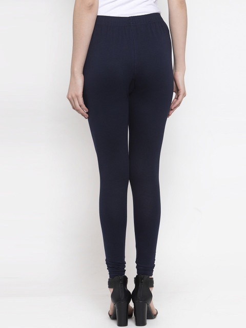 TAG 7 Women Pack Of 2 Solid Churidar-Length Leggings - Image 4