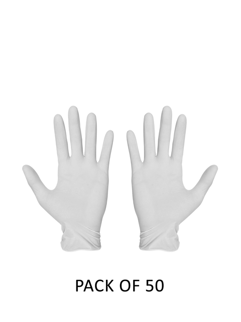 LONDON FASHION hob Unisex Pack Of 50 Solid Surgical Disposable Hand Gloves
