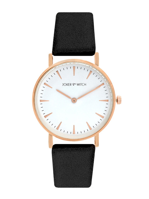 JOKER & WITCH Women White & Black Analogue Watch