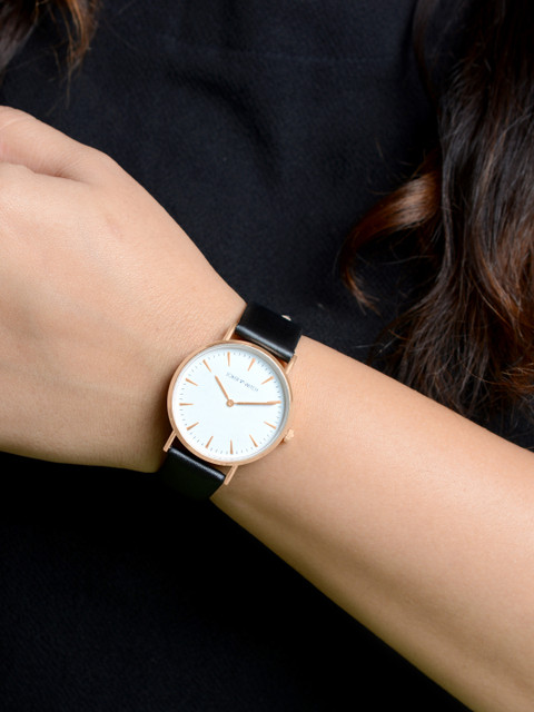 JOKER & WITCH Women White & Black Analogue Watch - Image 5