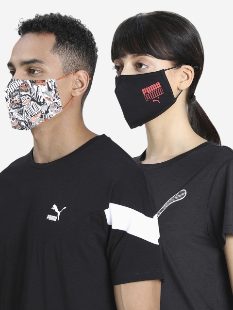 Puma Unisex Printed Pack Of 2 5-Ply Reusable Cloth Masks - Image 7