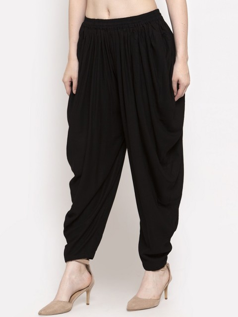 Clora Creation Women Black Solid Dhoti Salwar - Image 2