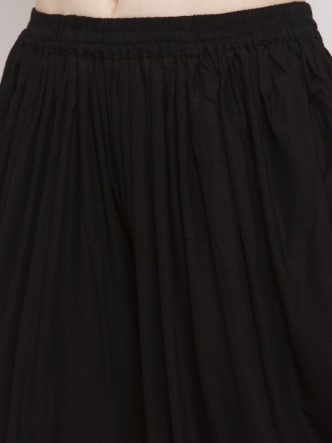Clora Creation Women Black Solid Dhoti Salwar - Image 5