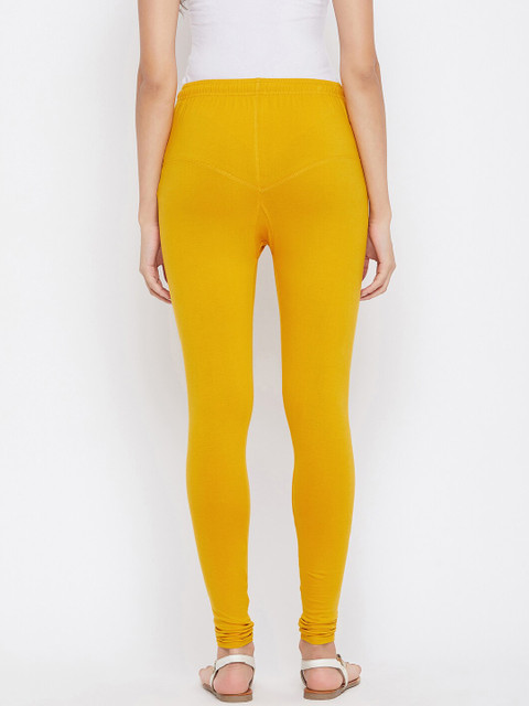 Tulsattva Women Pack Of 2 Solid Churidar-Length Leggings - Image 3