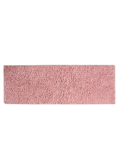 Saral Home Pink Solid Tufted Shaggy Anti-Skid Floor Runner - Image 3