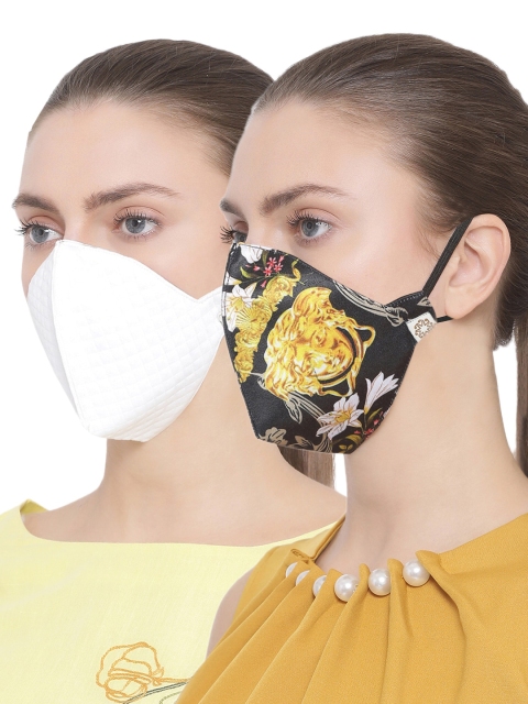 VASTRAMAY Unisex 4Ply 2Pcs Protective Outdoor Face Masks - Image 2