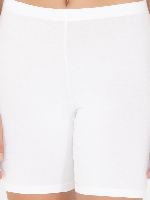 Amante Women White Solid Longline Briefs LIN76901 - Image 4
