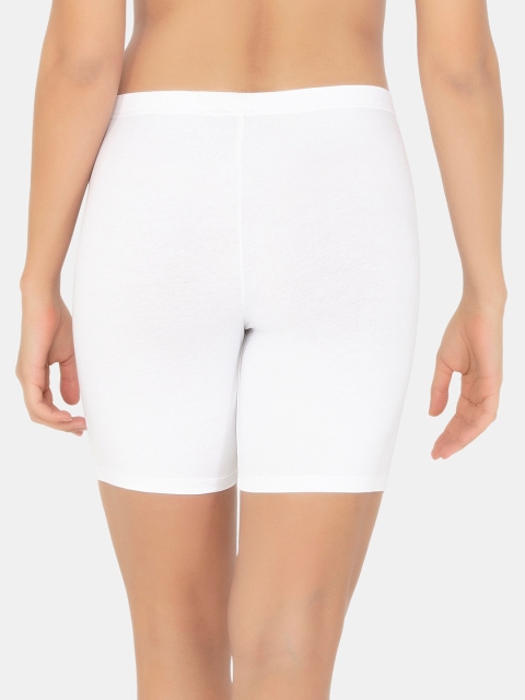 Amante Women White Solid Longline Briefs LIN76901 - Image 3