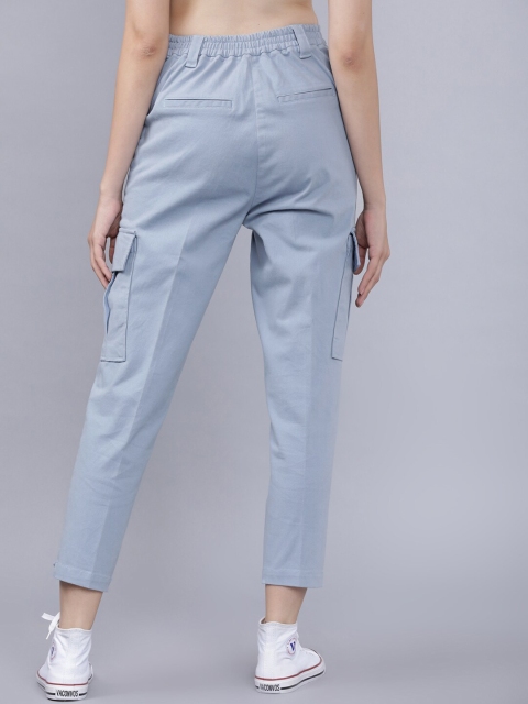 Tokyo Talkies Women Blue Cargos - Image 3