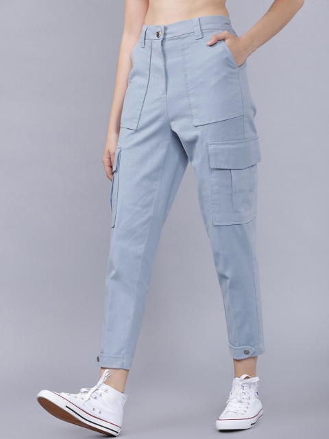 Tokyo Talkies Women Blue Cargos - Image 2