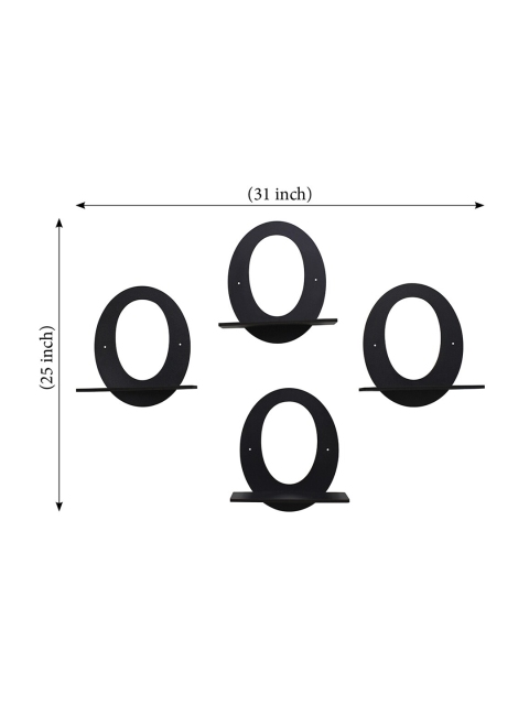 RANDOM Black MDF Basic Wall Shelf - Image 5