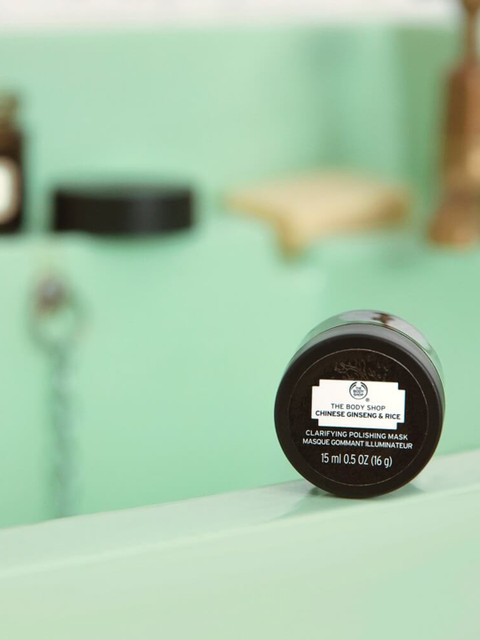 THE BODY SHOP Chinese Ginseng & Rice Clarifying Polishing Face Mask 15 ml - Image 2