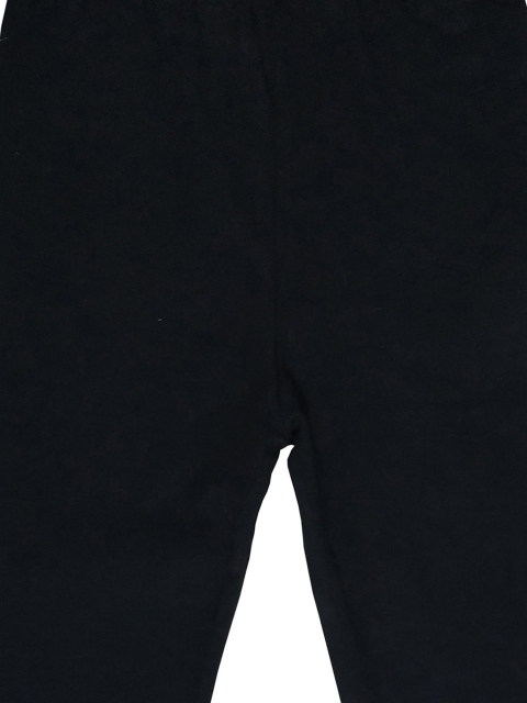 KiddoPanti Girls Pack Of 2 Black Solid Ankle-Length Leggings - Image 4