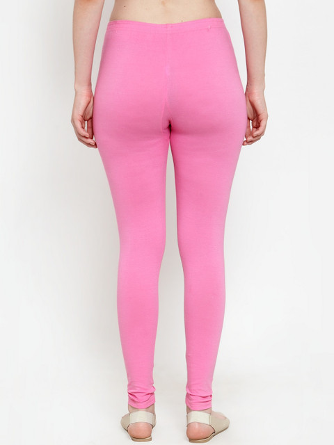 GRACIT Women Pack Of 2 Pink Solid Leggings - Image 4