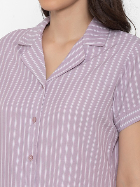 Triumph Just Mix Striped Print Short Sleeve Pyjama Set - Image 2