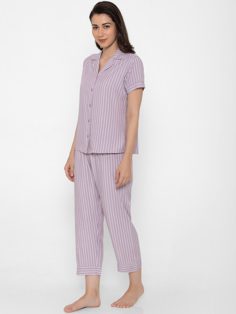 Triumph Just Mix Striped Print Short Sleeve Pyjama Set - Image 3