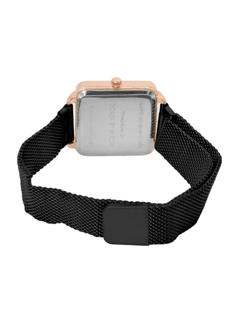 JOKER & WITCH Women Black Analogue Watch AMWW399 - Image 4