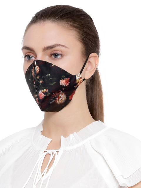 VASTRAMAY Unisex Pack Of 3 Printed 2-Ply Reusable Cloth Masks - Image 5