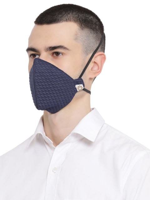 VASTRAMAY Unisex Pack Of 3 2-Ply Reusable Cloth Half Face Masks - Image 4