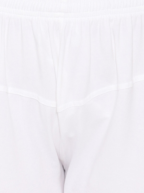 Vami Women White Solid Churidar-Length Leggings - Image 6