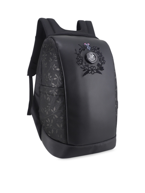 Arctic Fox Unisex Black Printed Laptop Bag - Image 2