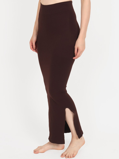 Beau Design Women Brown Solid Saree Shapewear - Image 3