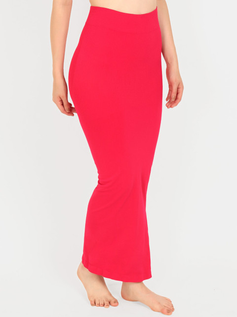 Beau Design Women Pink Solid Saree Shapewear - Image 2