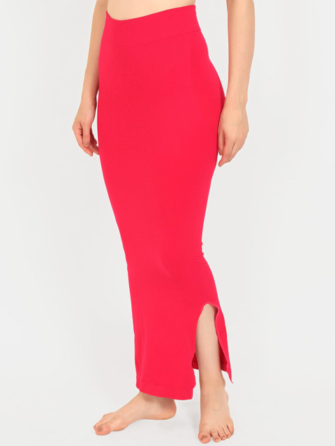 Beau Design Women Pink Solid Saree Shapewear - Image 3