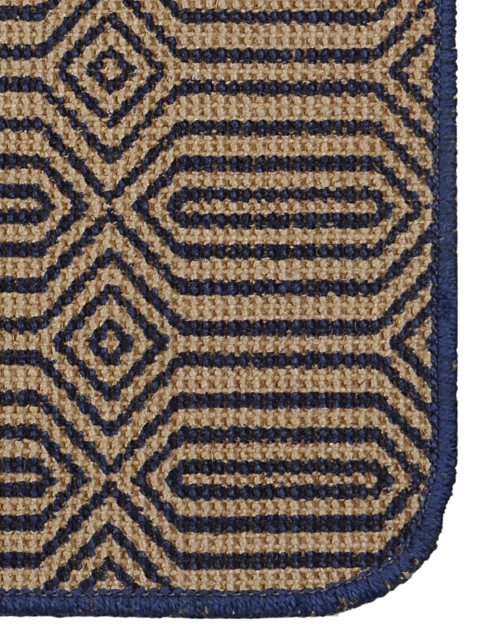 Saral Home Blue & Beige Printed Anti-Skid Bed Runner - Image 3