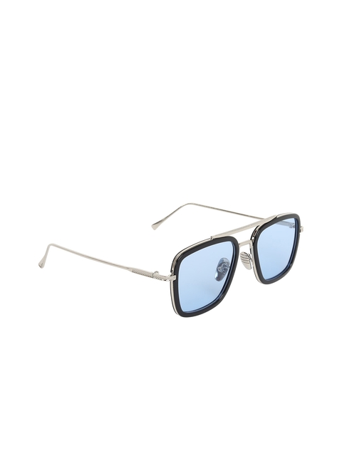 ALIGATORR Unisex Blue UV Protected Lens Tony Stark Style Aviator Sunglasses ALI_TONY_BLU_001