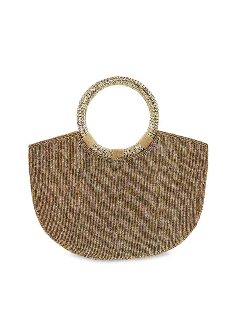 Metro Gold-Toned & Copper-Toned Embellished Clutch - Image 3