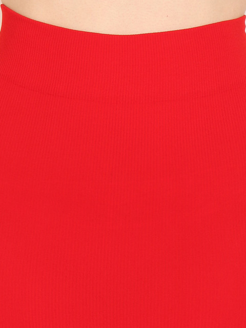 Beau Design Pack Of 2 Orange & Black Solid Women Saree Shapewear - Image 4