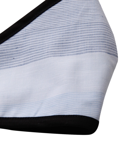 LEMON SOUK Unisex Pack Of 5 Blue & White Striped 2-Ply Reusable Cloth Masks - Image 4