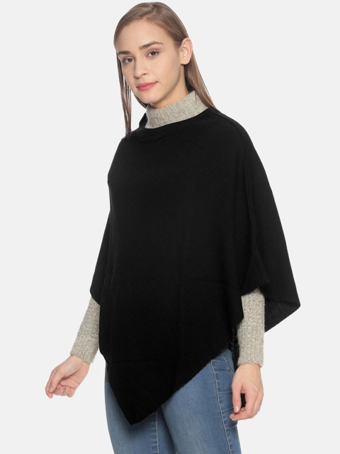 513 Women Black & Grey Knitted Waterfall Shrug - Image 3