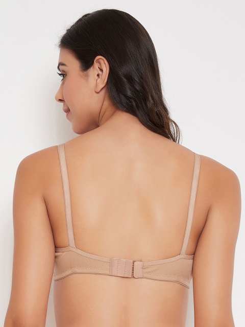 Clovia Beige Solid Non-Wired Non Padded Everyday Bra - Image 4