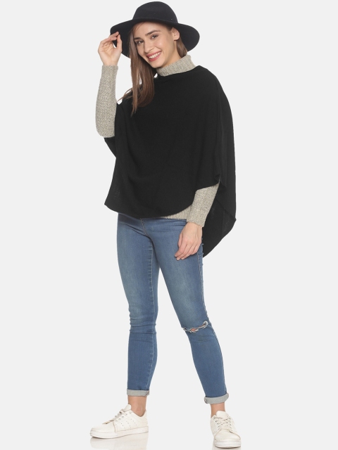 513 Women Black & Grey Knitted Waterfall Shrug - Image 5