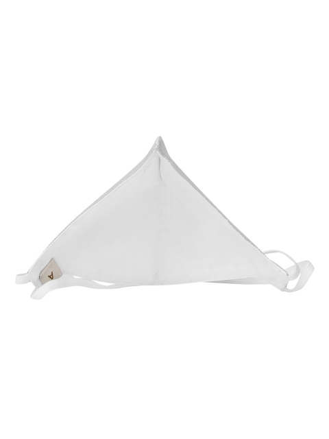 VASTRAMAY Unisex Pack Of 3 Solid 3-Ply Reusable Cloth Masks - Image 3