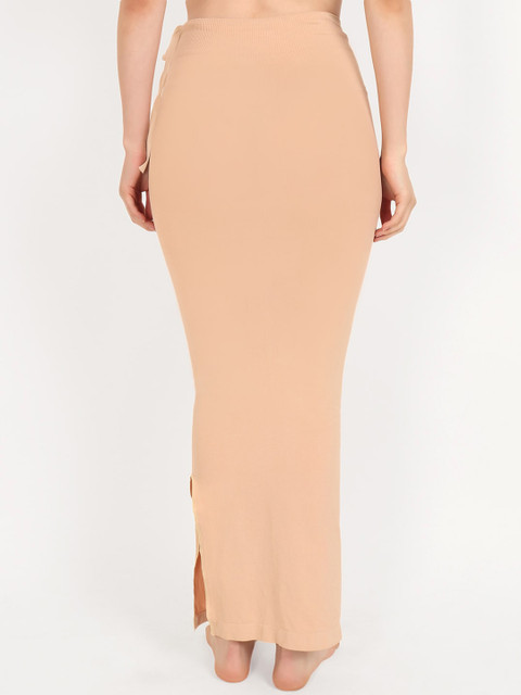 Beau Design Women Beige Solid Saree Shapewear - Image 4