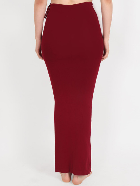 Beau Design Women Maroon Solid Saree Shapewear - Image 4