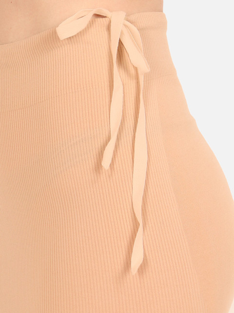 Beau Design Women Beige Solid Saree Shapewear - Image 7